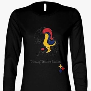 Black Long Sleeved Cotton T-Shirt
